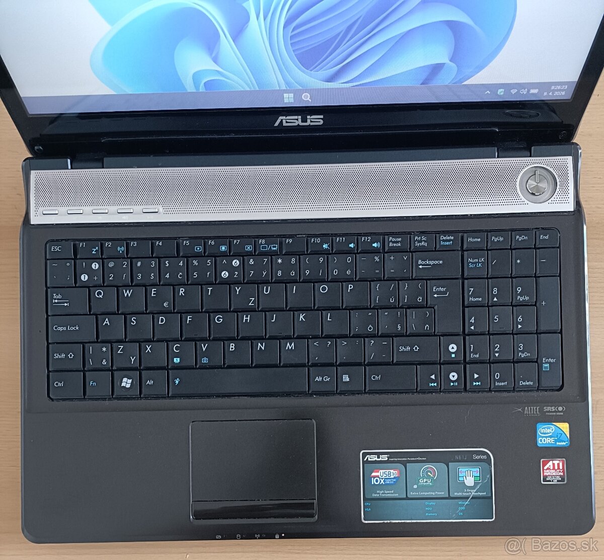 Predám notebook ASUS N61J... - 4