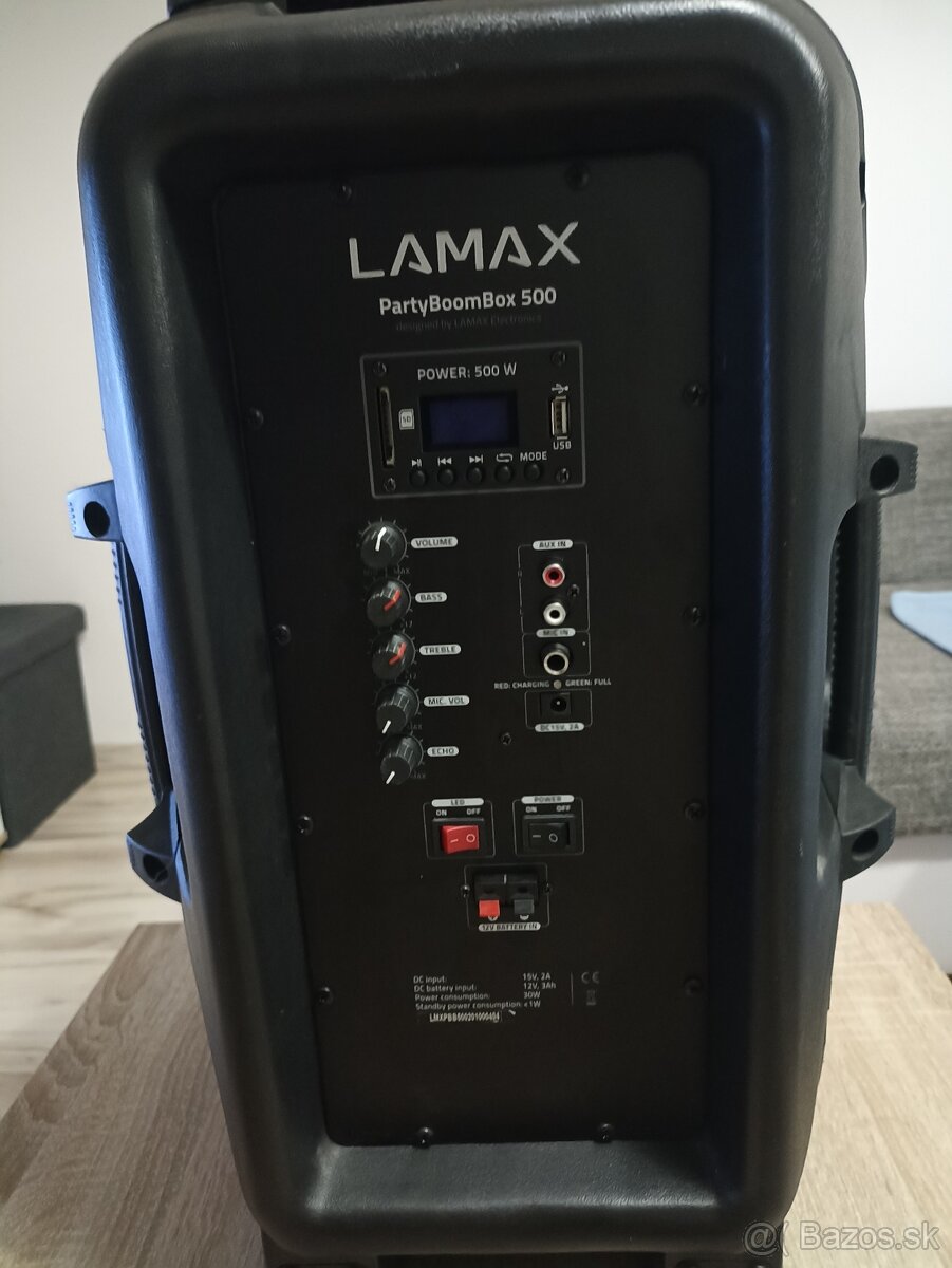 LAMAX PartyBoomBox500, bezdrôtový reproduktor - 4