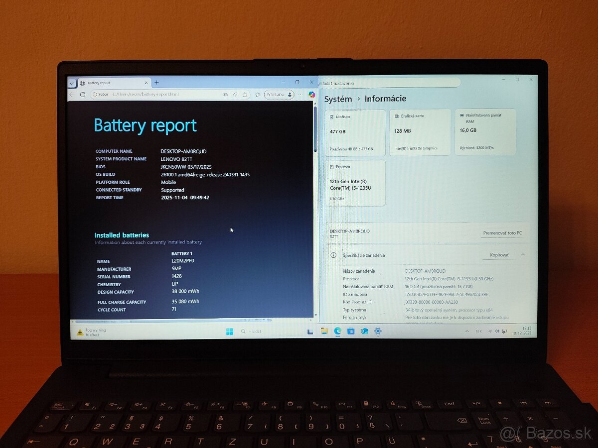 Lenovo V15 G3 – i5-1235U, 16 GB RAM, 512 GB SSD - 4