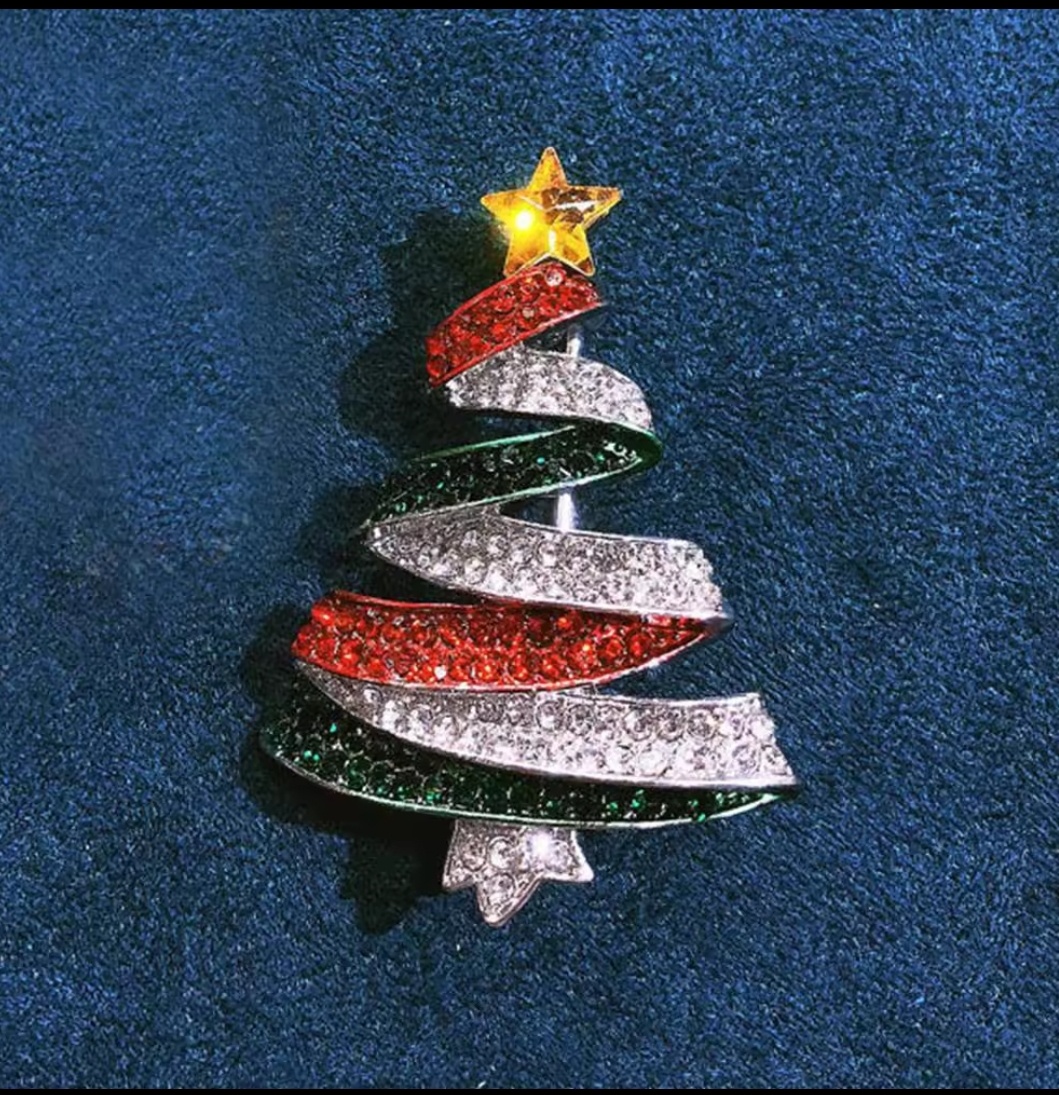 Brošňa vianočný stromček - 4