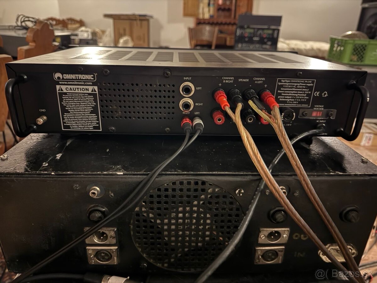 OMNITRONIC koncový zosilovač 2x500W - 4