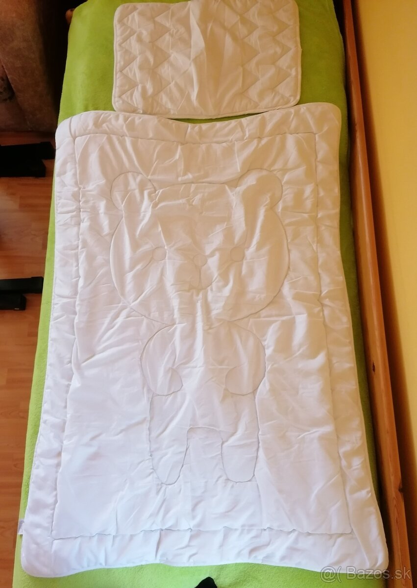 Fusák, detský paplón a vankúš, perinky, zapinacia deka - 4