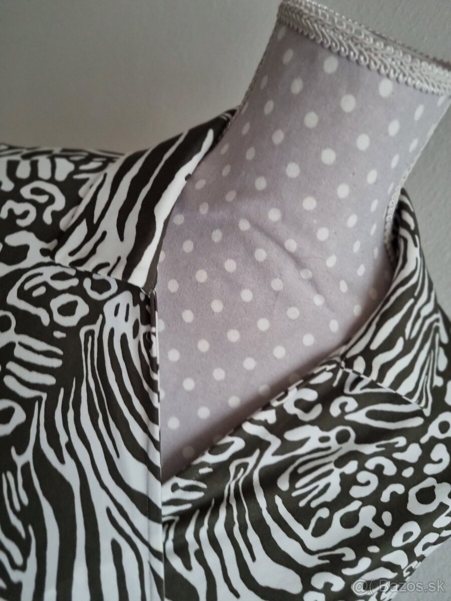 nové olivovo-biele zavinovacie šaty Orsay veľ. M - 4