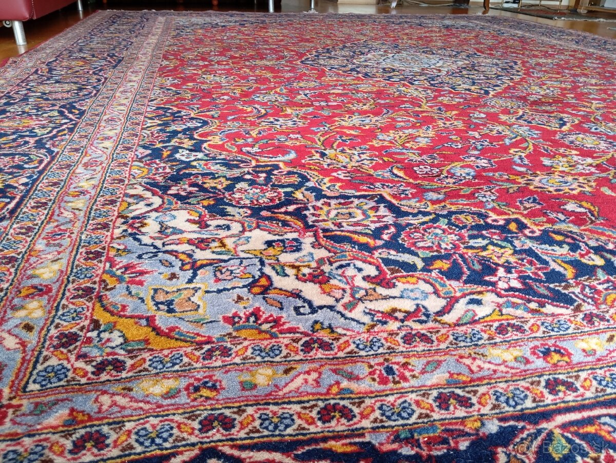 🌟Luxusný ručne viazaný perzský koberec Keshan 400×300 cm🌟 - 4