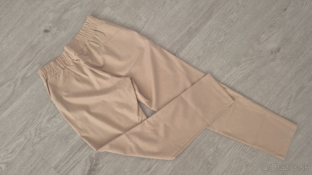 Béžové La blanche nohavice - 4