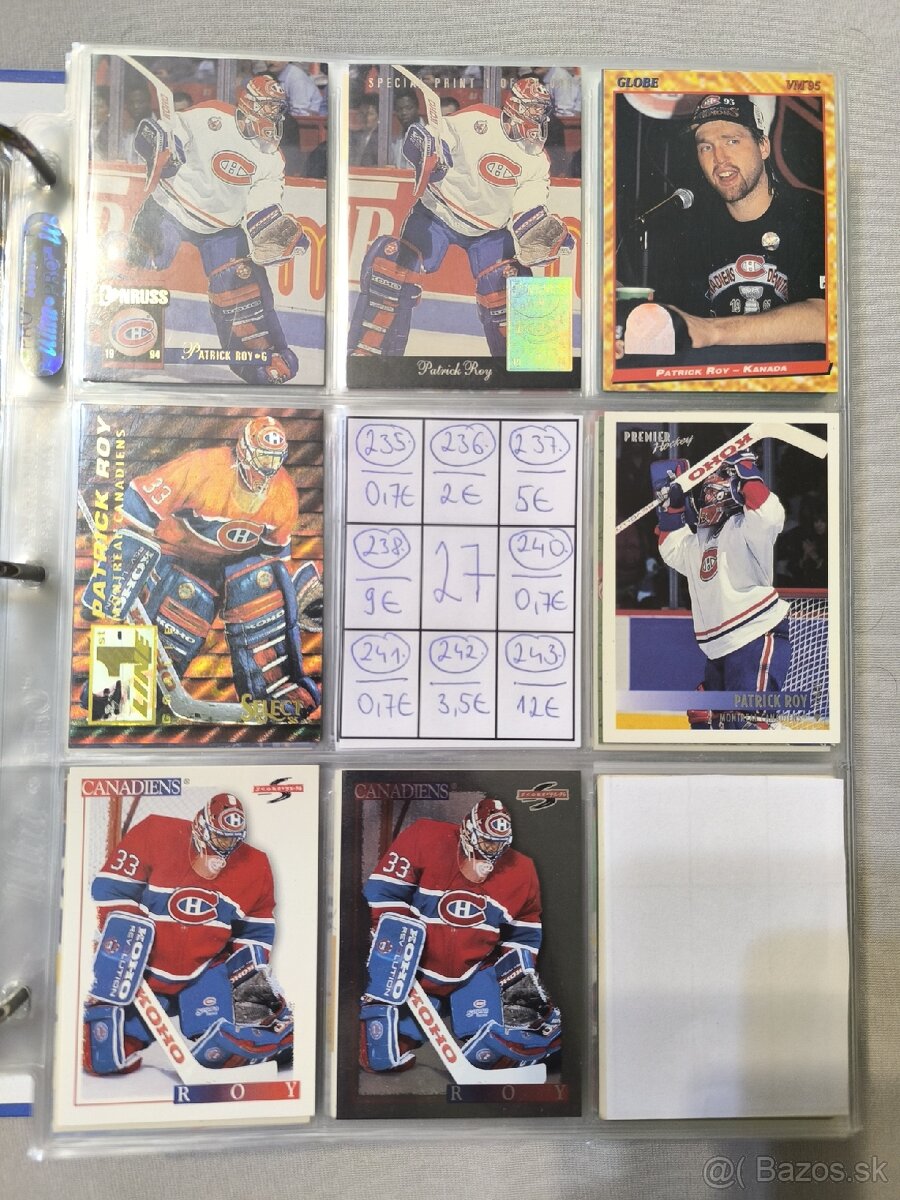 Hokejové kartičky - Patrick Roy 2 - 4