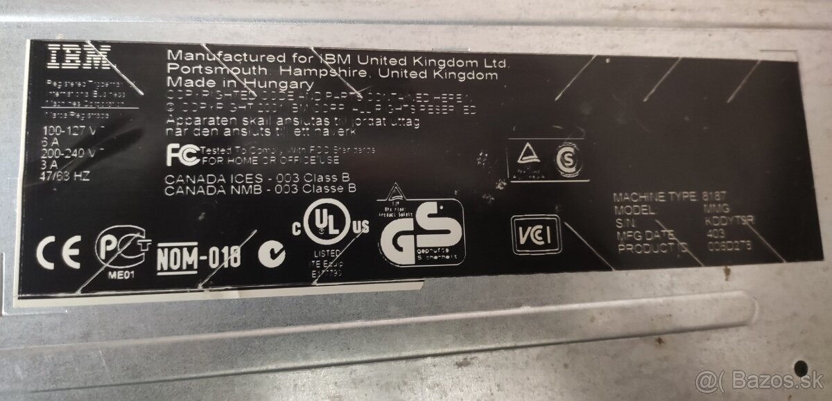 Historický počítač IBM ThinkCentre M50 desktop, 8187 - 4