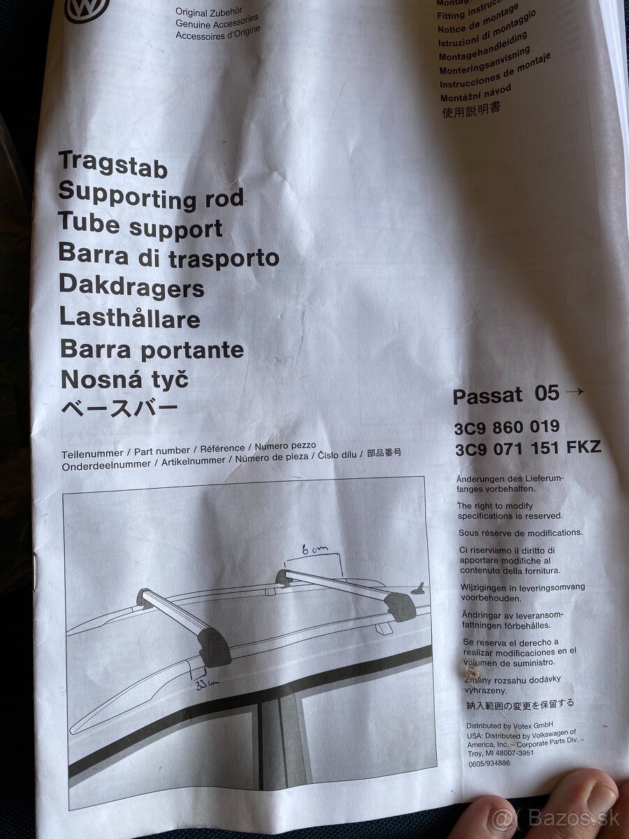 Strešný nosič + nosič lyží - 4