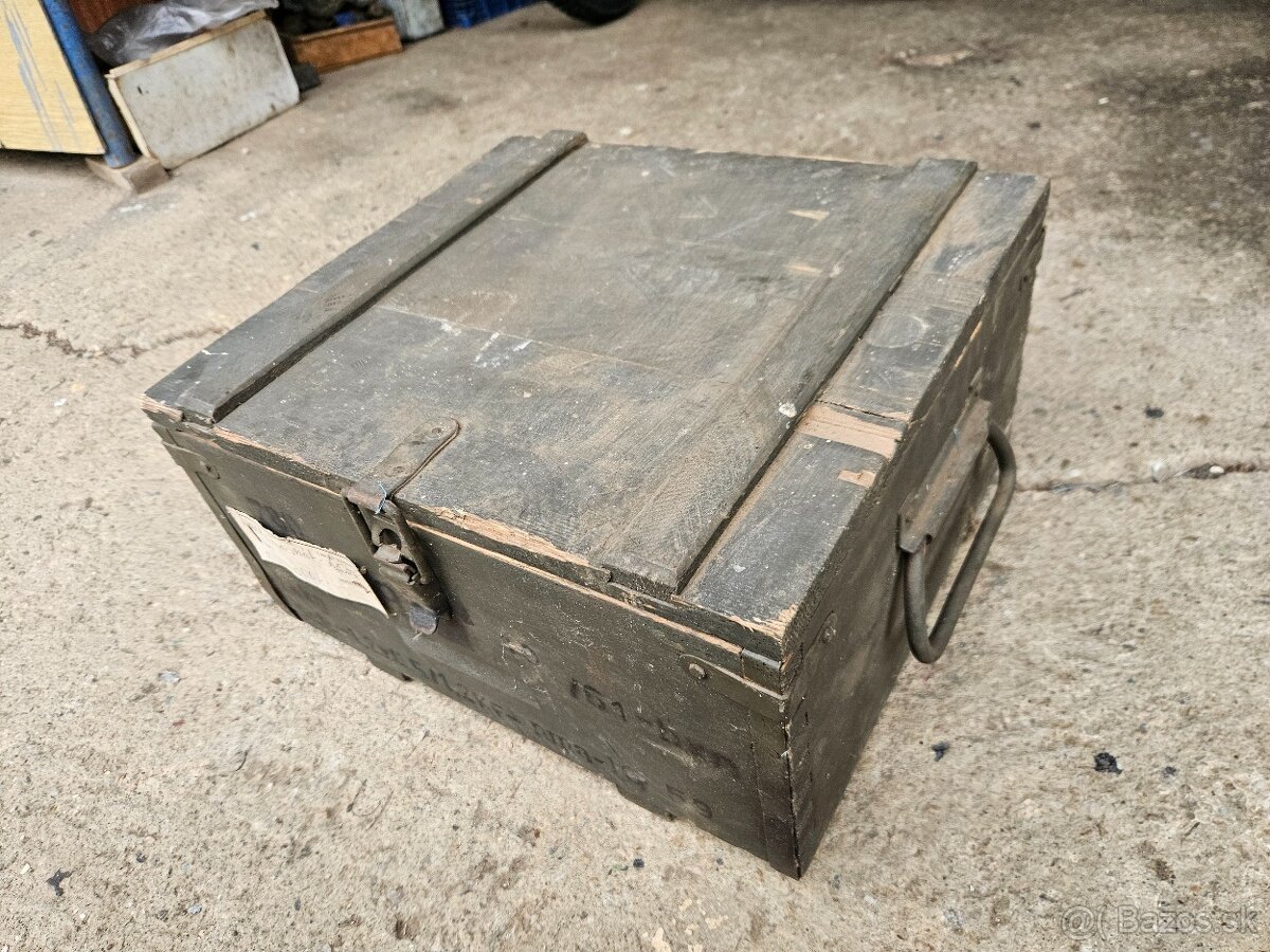 Vojenska drevena krabica bedňa 6. - 4