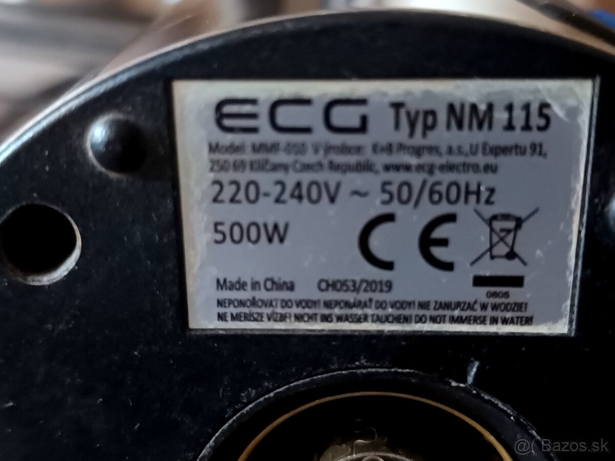 Predám napeňovač mlieka ECG NM 115 Plne funkčný, - 4
