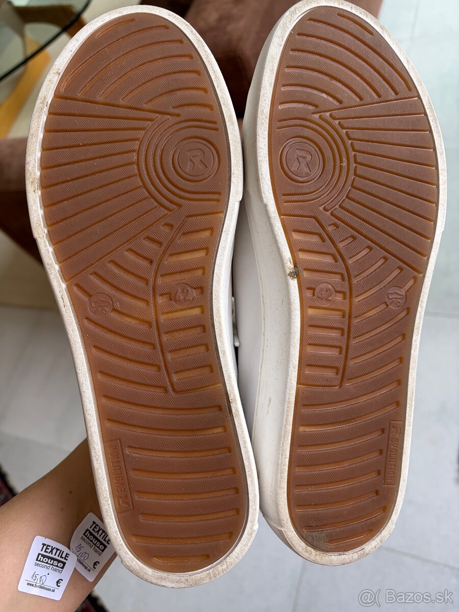 Pánske biele kožené tenisky - 4