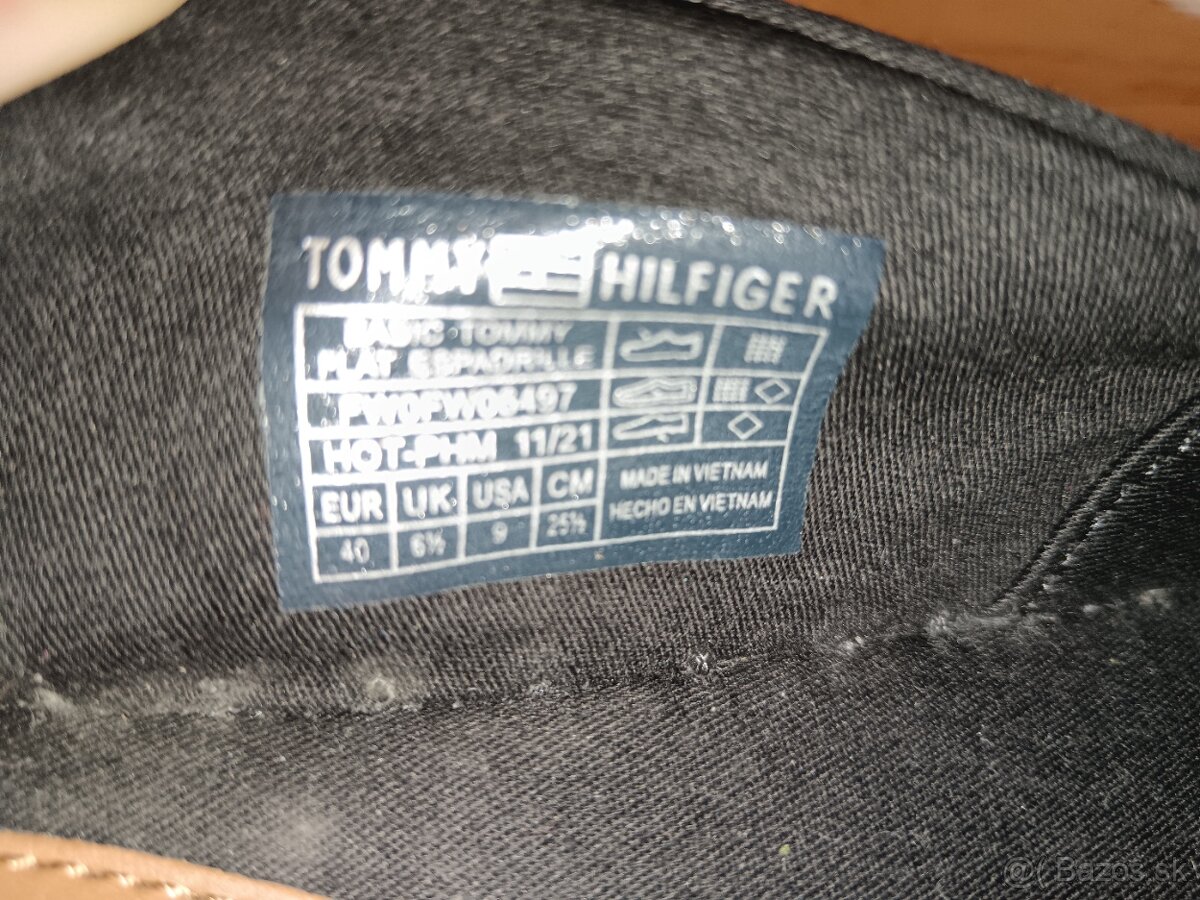 Espadrilky čierne veľ. 40 zn. Tommy Hilfiger - 4
