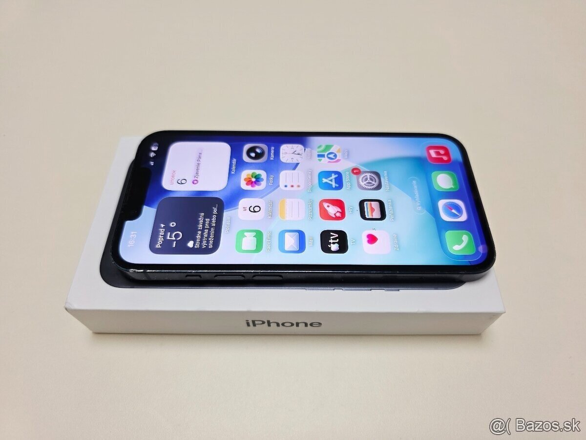 APPLE IPHONE 13 128GB MIDNIGHT,BATERKA 100% - 4