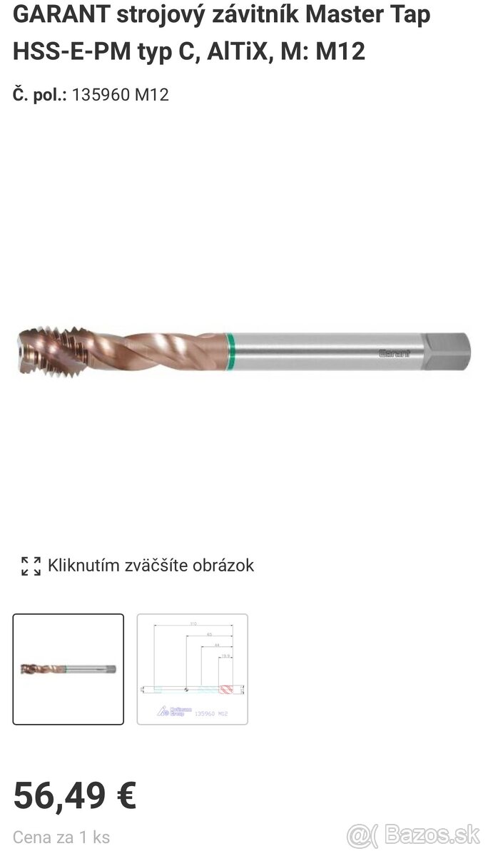 Frézy, vrtaky, zavitniky - 4