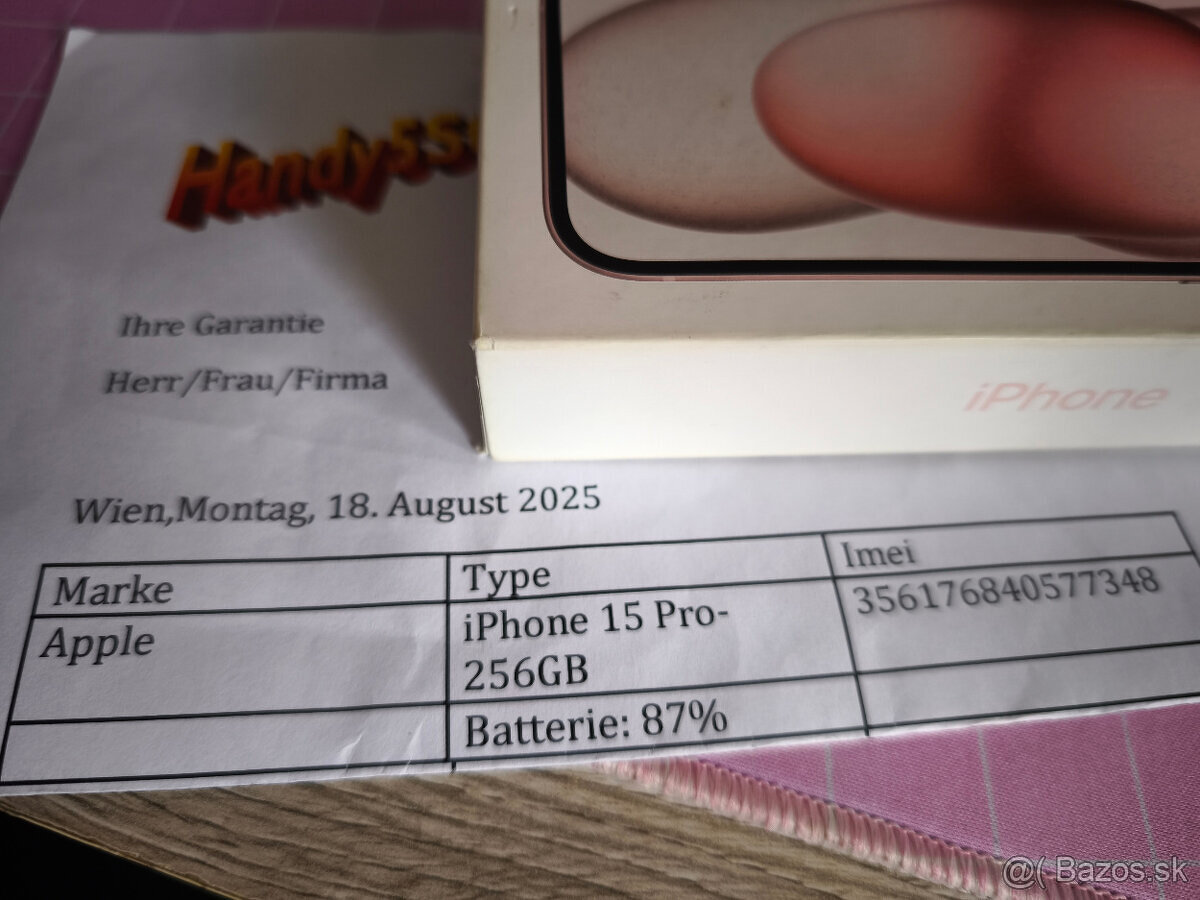 iPhone 15 Pro 256GB - 4