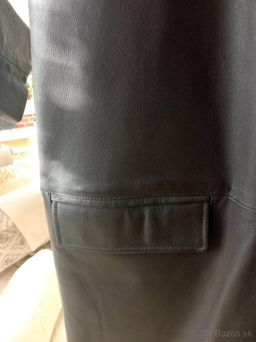nový-nenosený pánsky kožený kabát - 4