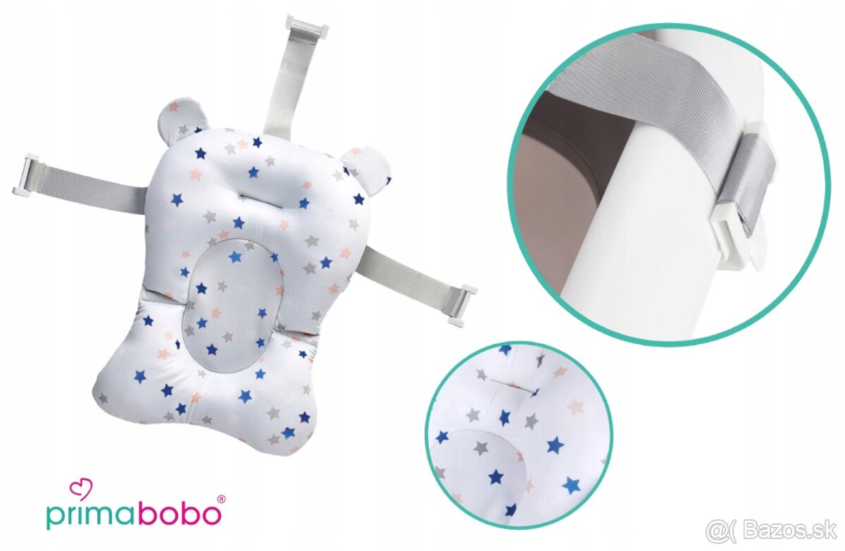 Skladacia vanička so stojanom, teplomerom a vankúšom - 4