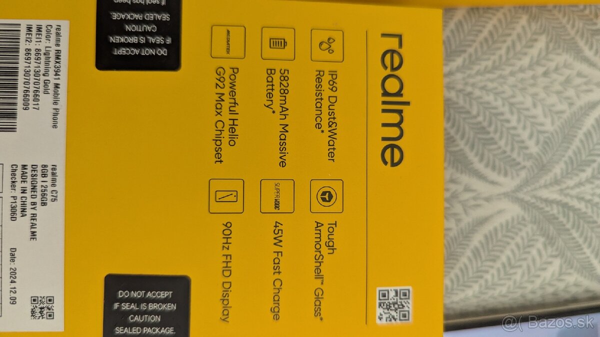 Predám Realme C75 8/256gb top stav záruka - 4