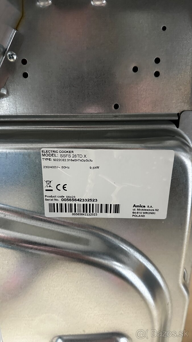 Sporak Amica ssfs28tdx - 4