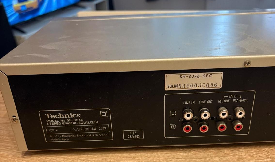 Predám klasický eqalizer Technics SH8046 - 4