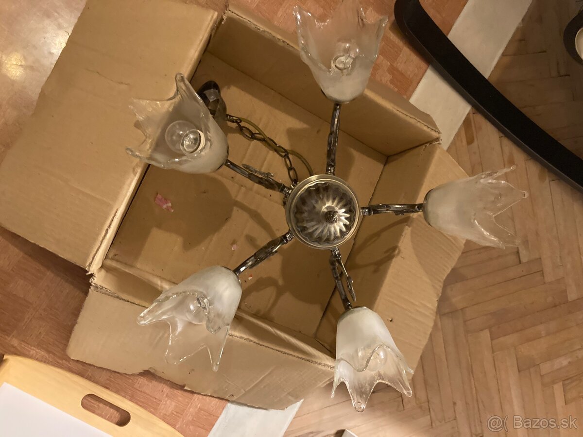 Luster na reťazi , retro/ rustikál- . Gbely- DOHODA - 4