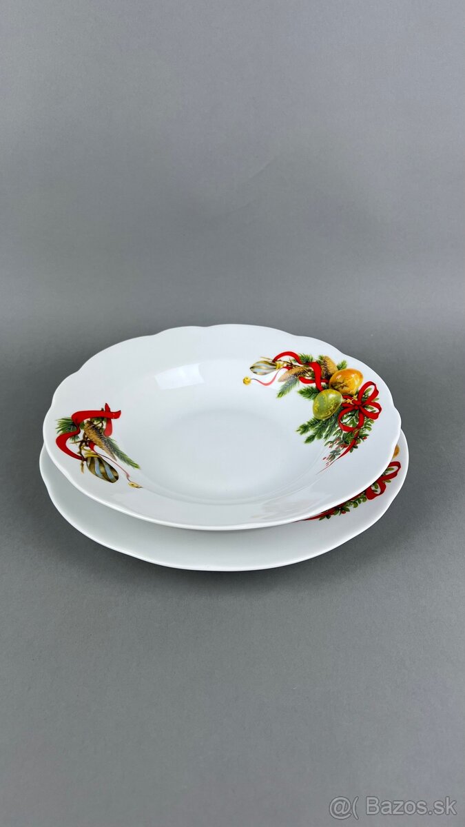 Vianočný porcelán, vianočná tanierová súprava - 4