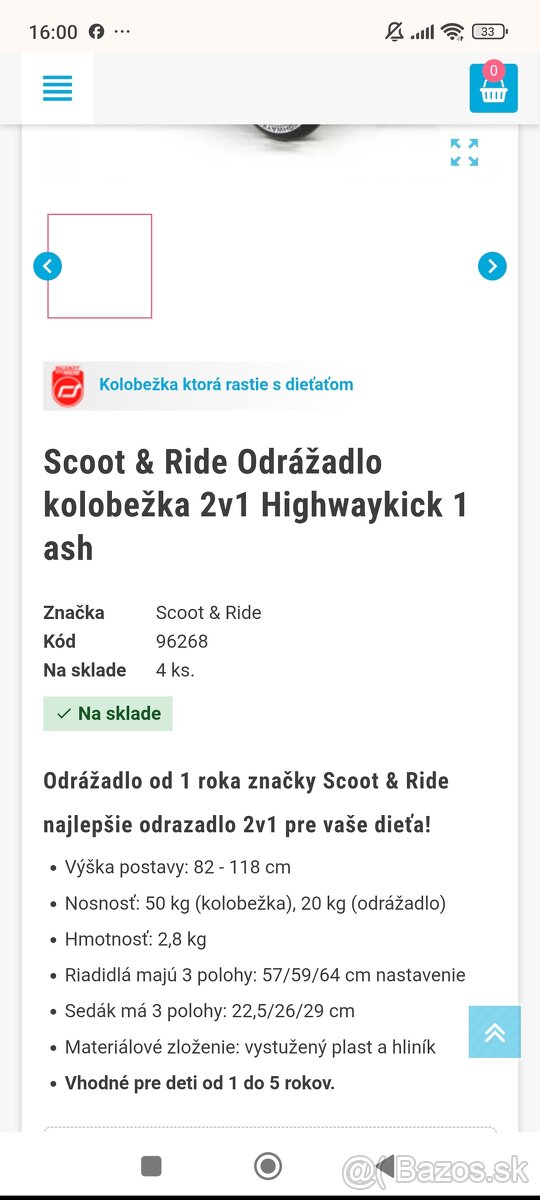 Odrážadlo a kolobežka 2v1 - 4