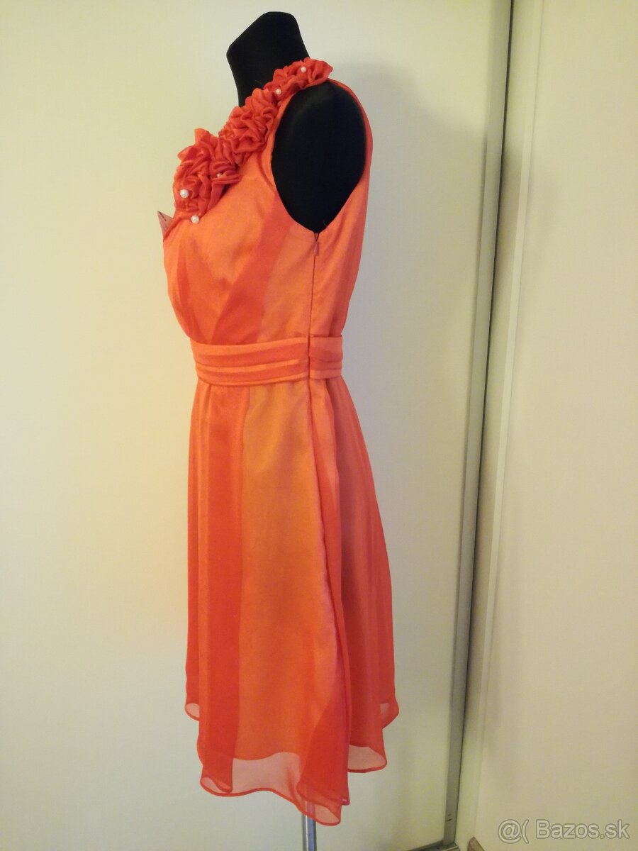 Oranžové šatičky, veľ. 40, nové - 4