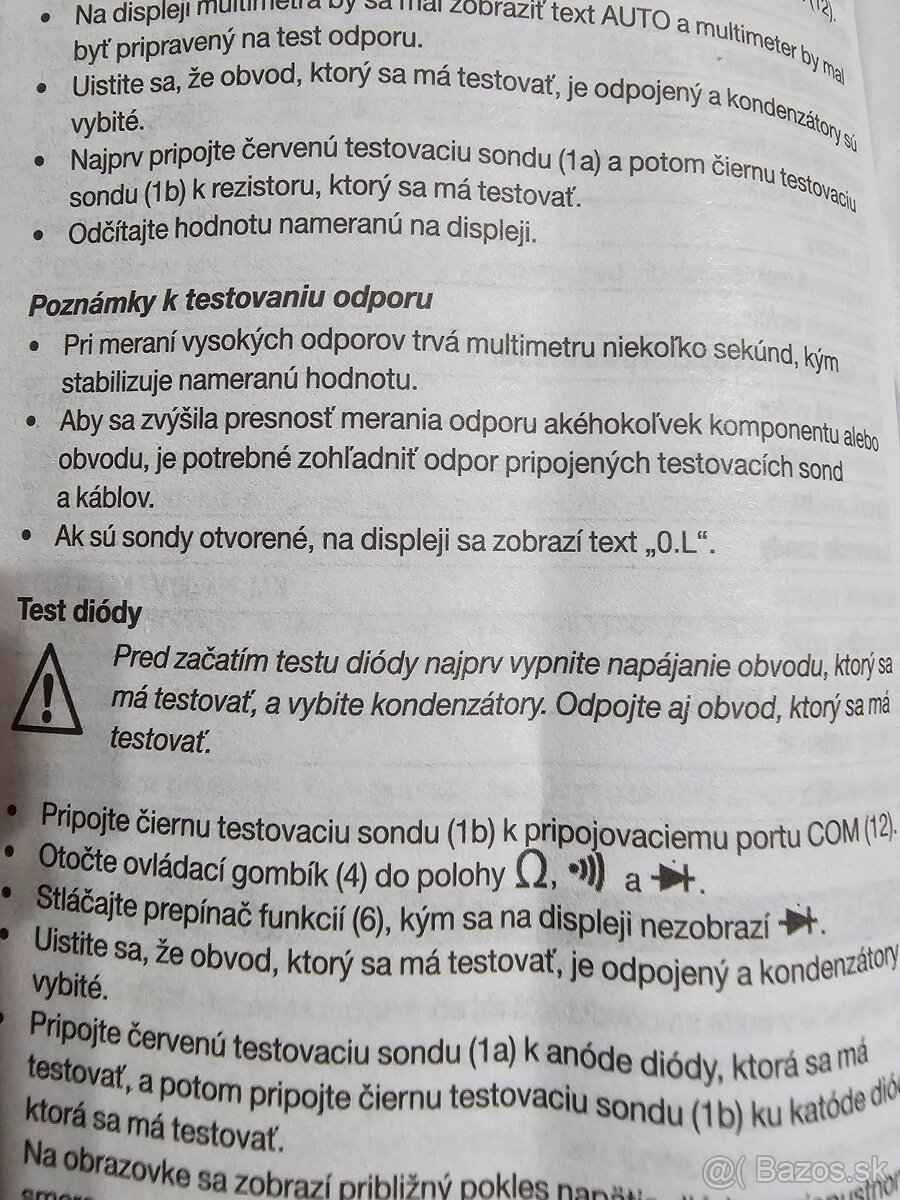 Digitálny multimeter FERM - 4