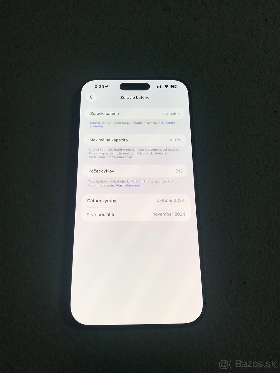 Predám Apple iPhone 16 PRO MAX 256GB Black Poškodený - 4