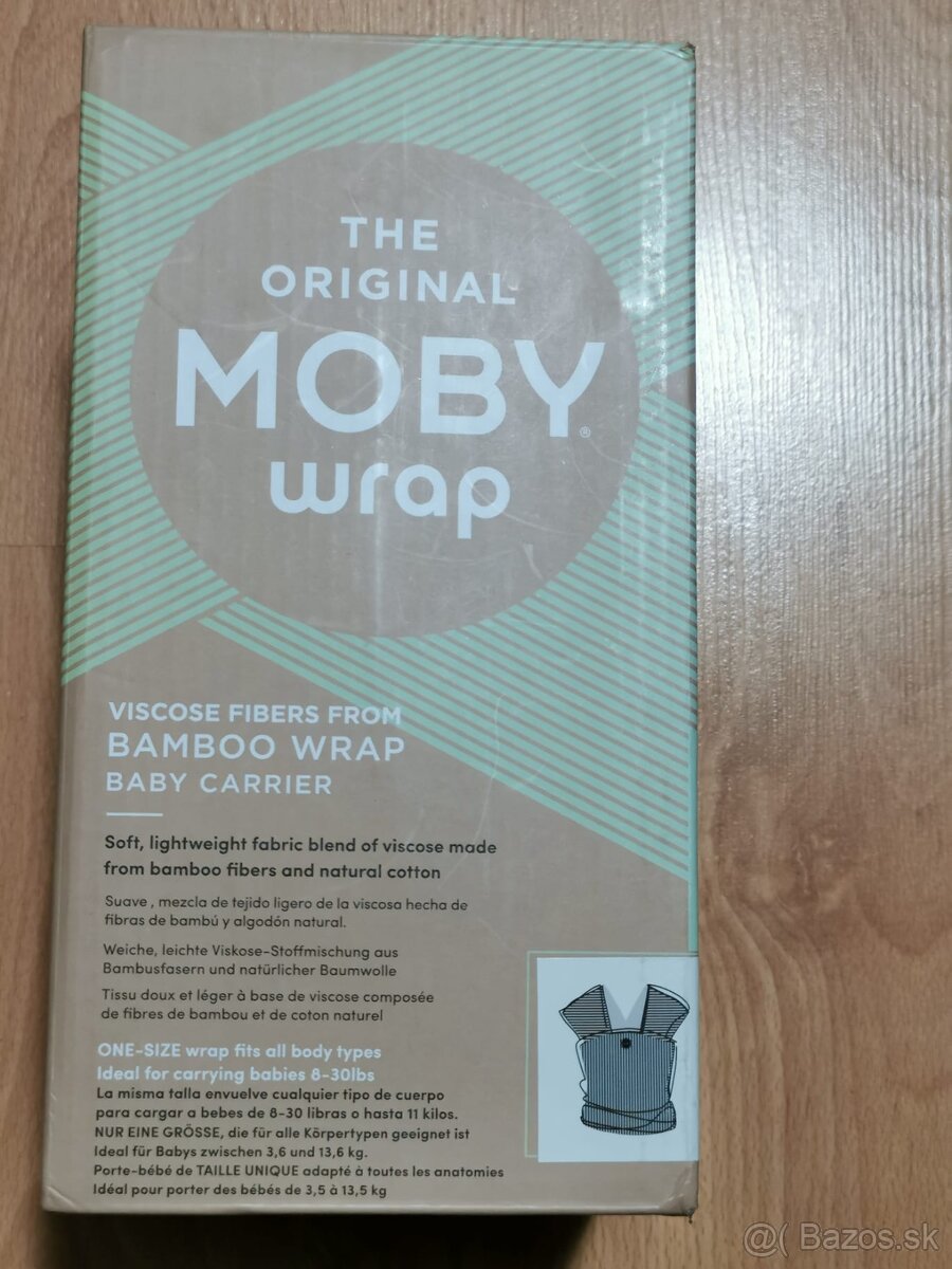 MOBY Wrap – originálny šatkový nosič pre bábätká (bambus) - 4