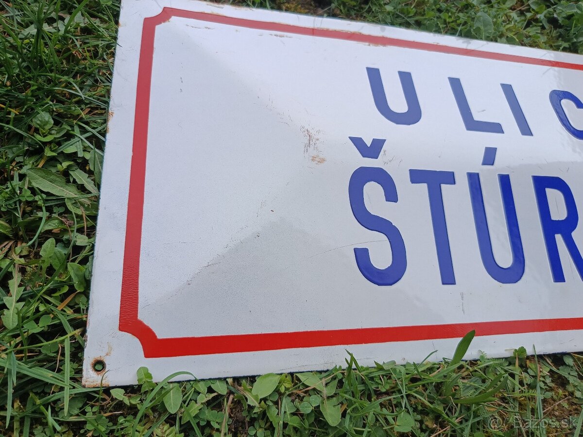 smaltovaná tabuľa Ulica Štúrova - 4