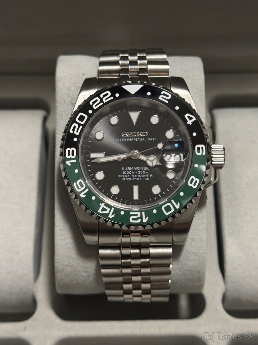Seiko Custom Mod Watch Hodinky Submariner GMT - 4