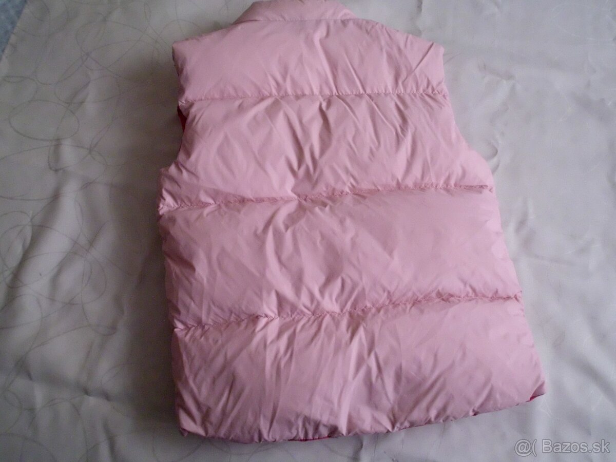 Napapijri dámska dievčenská obojstranná vesta perie S-M - 4