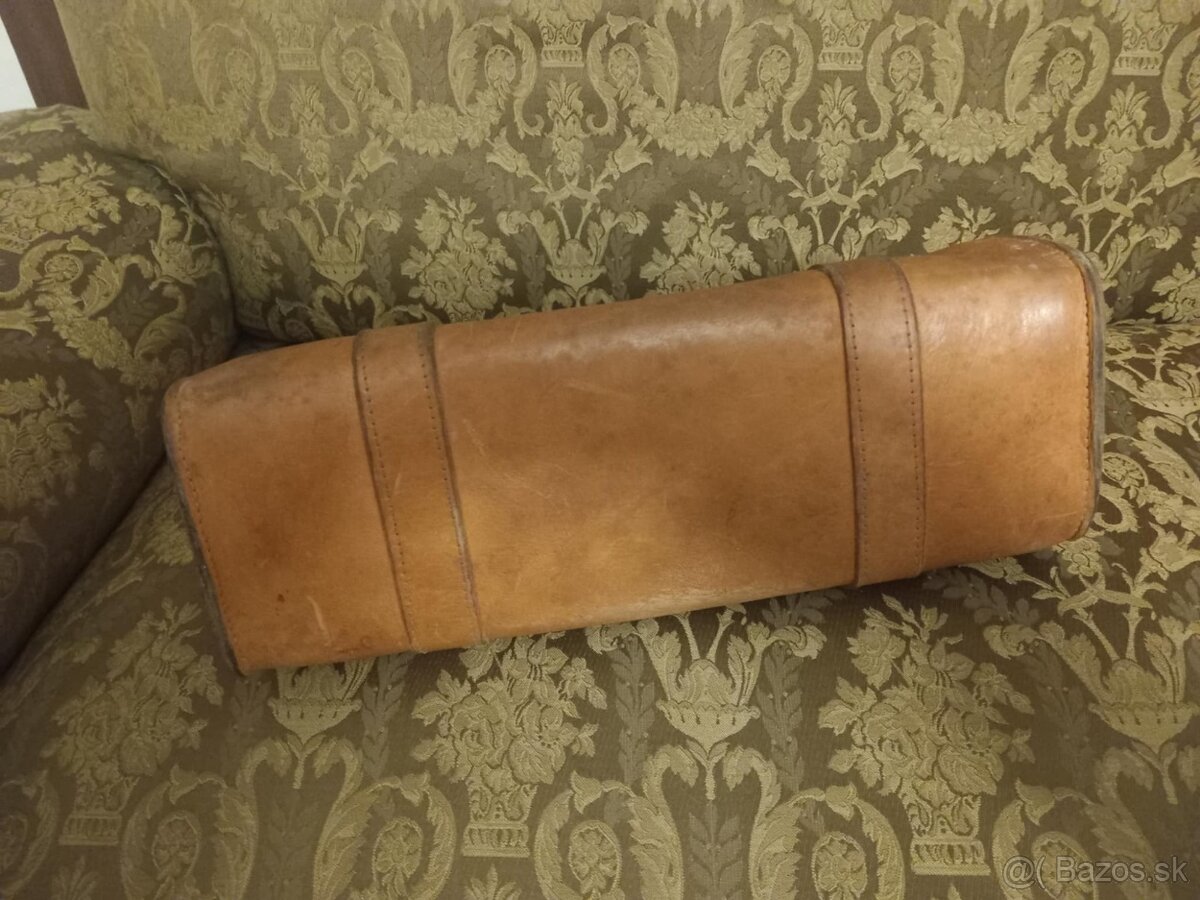 Stará kožená brašna- aktovka - 4