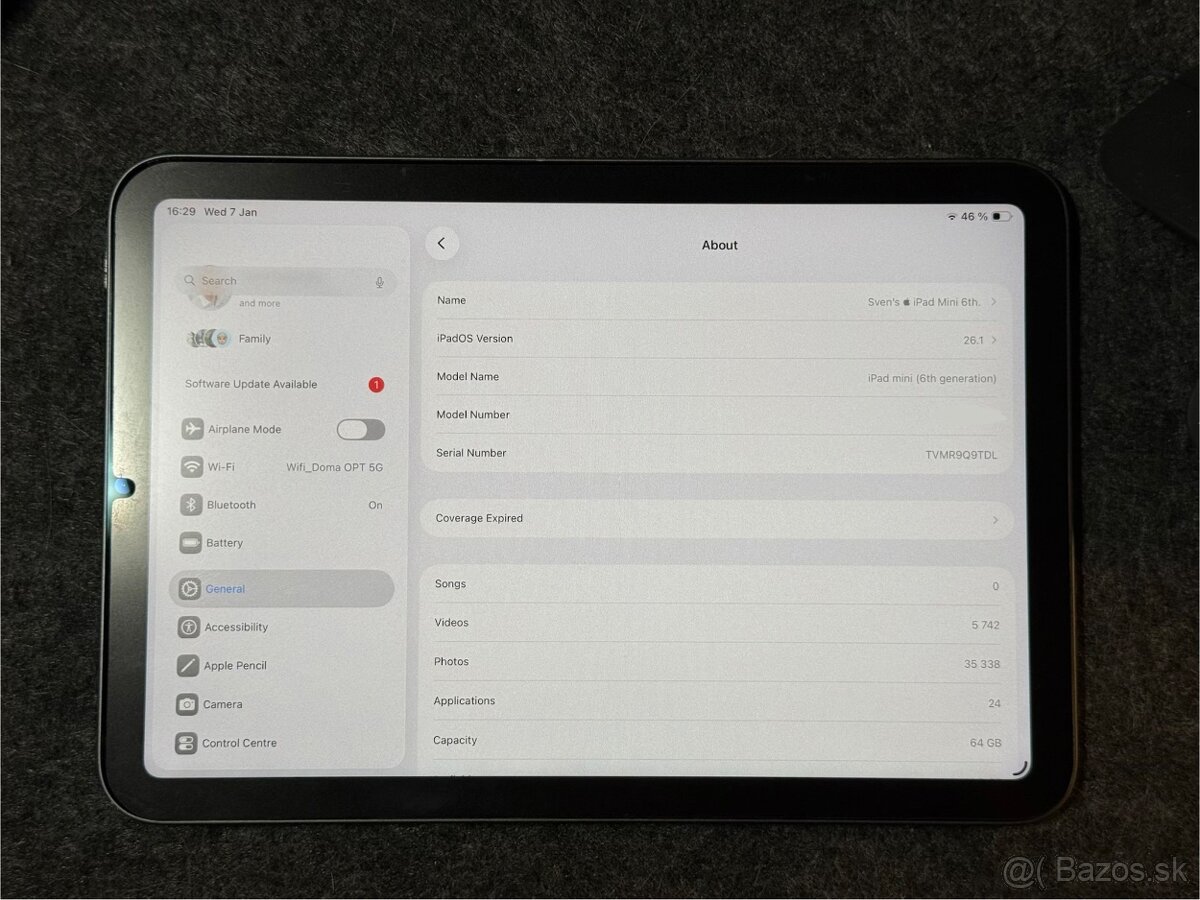 iPad Mini 6 + Pencil 2 + obaly - 4