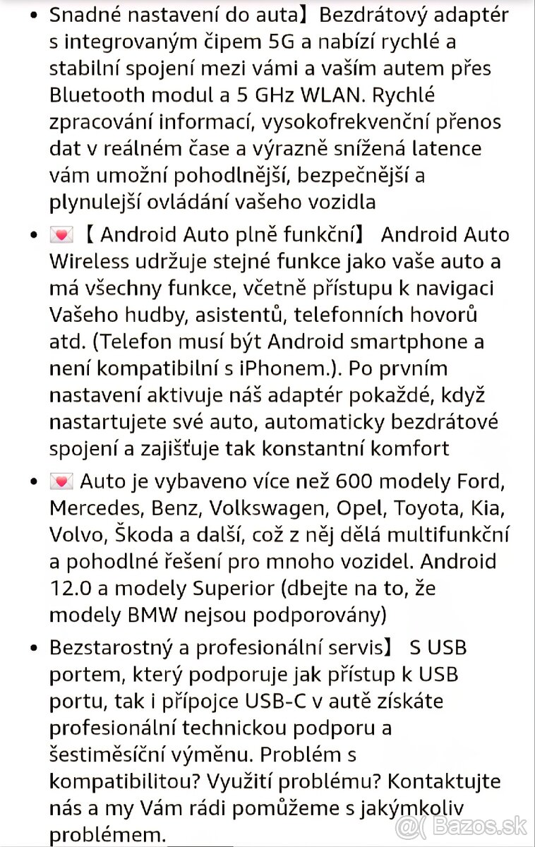 Bezdrôtový Android Auto adapter - 4