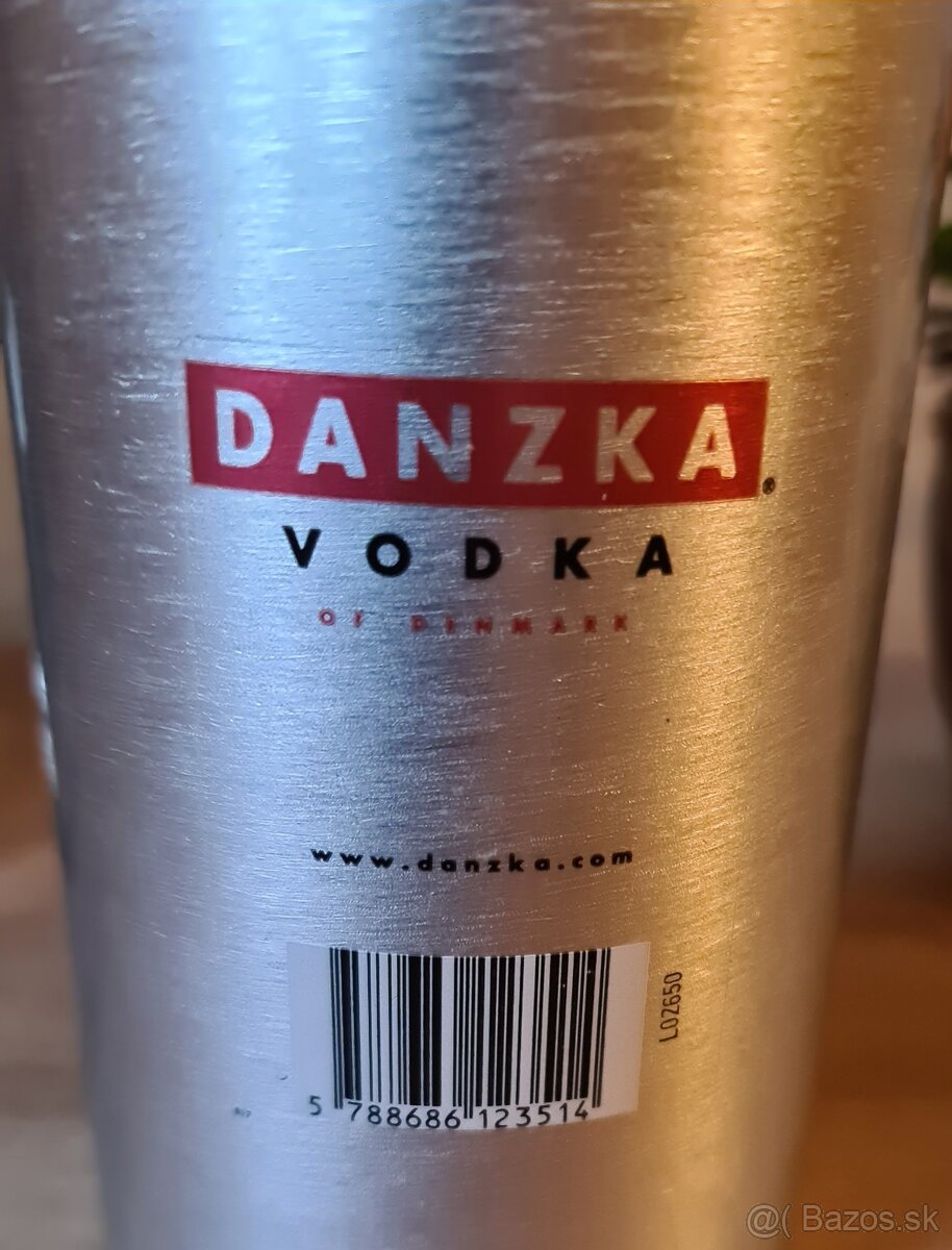 Flaša Danzka Vodka brúsený hliník Ozdoba Obal - 4