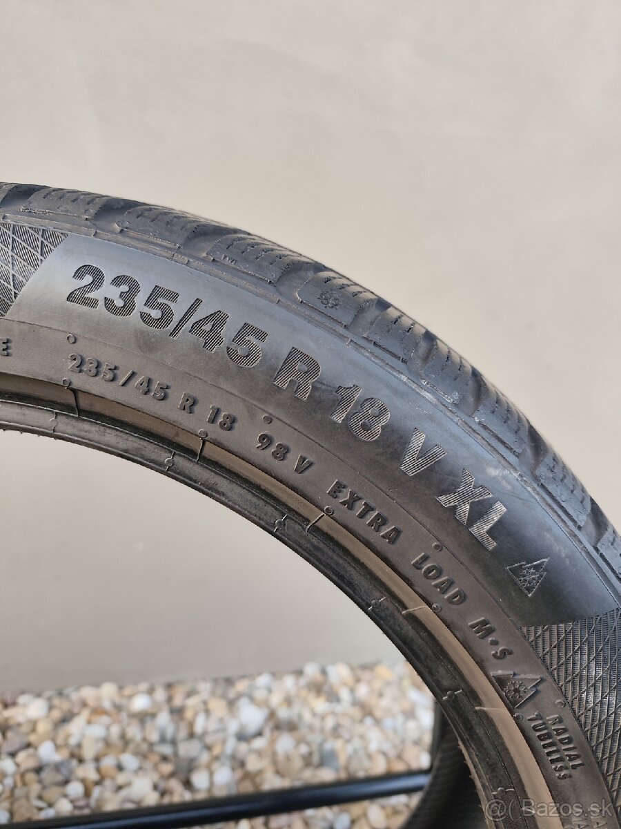 2x 235/45R18 Zimné pneumatiky Continental - 4