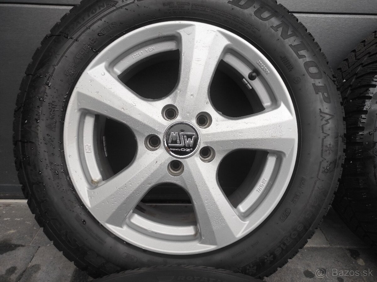 Zimná sada 16" 5x112 VW, Škoda 215/60 R16 - 4