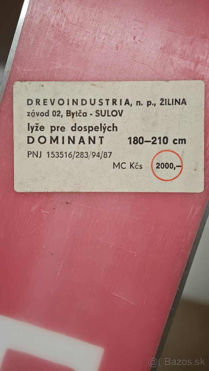 Predám retro nové lyže DOMINANT v licencii ATOMIC - 4