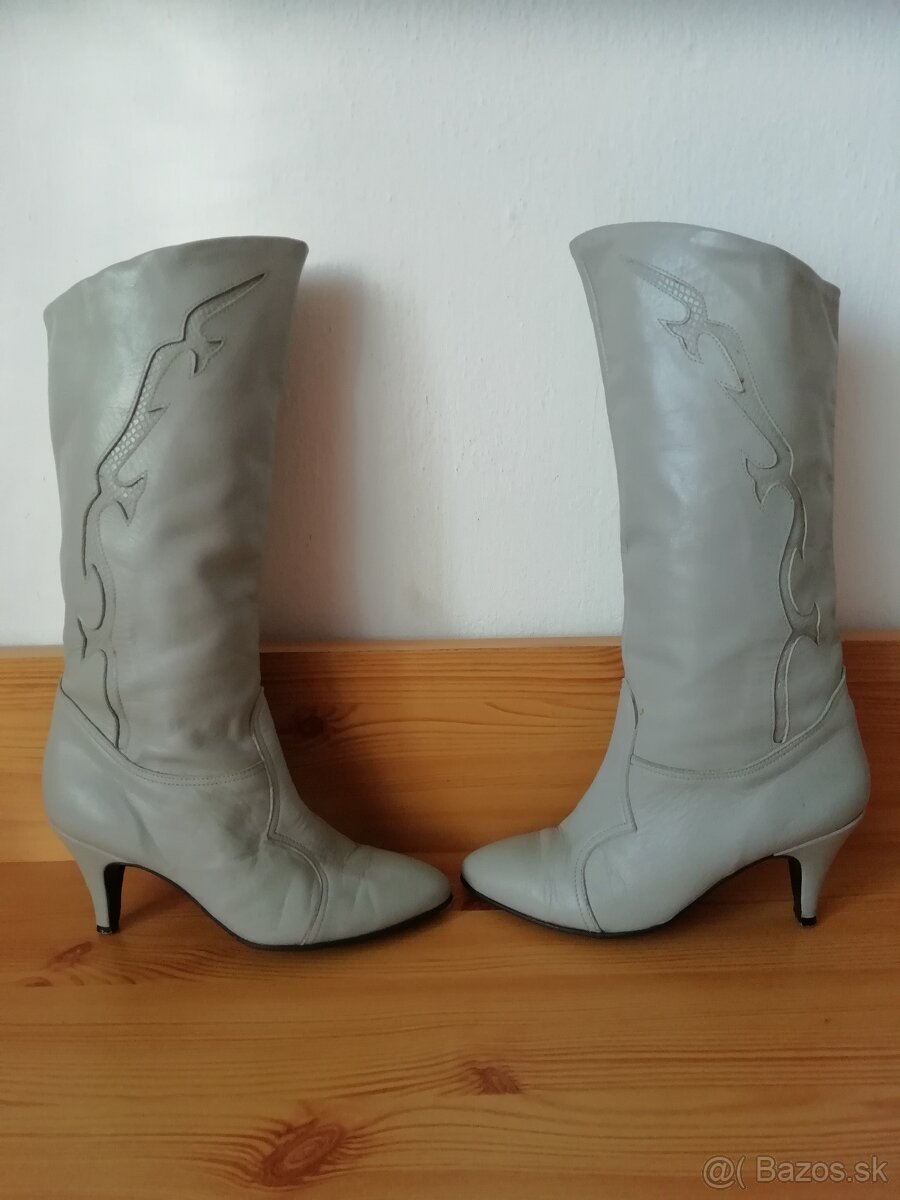 DÁMSKE KOŽENÉ ČIŽMY - 4