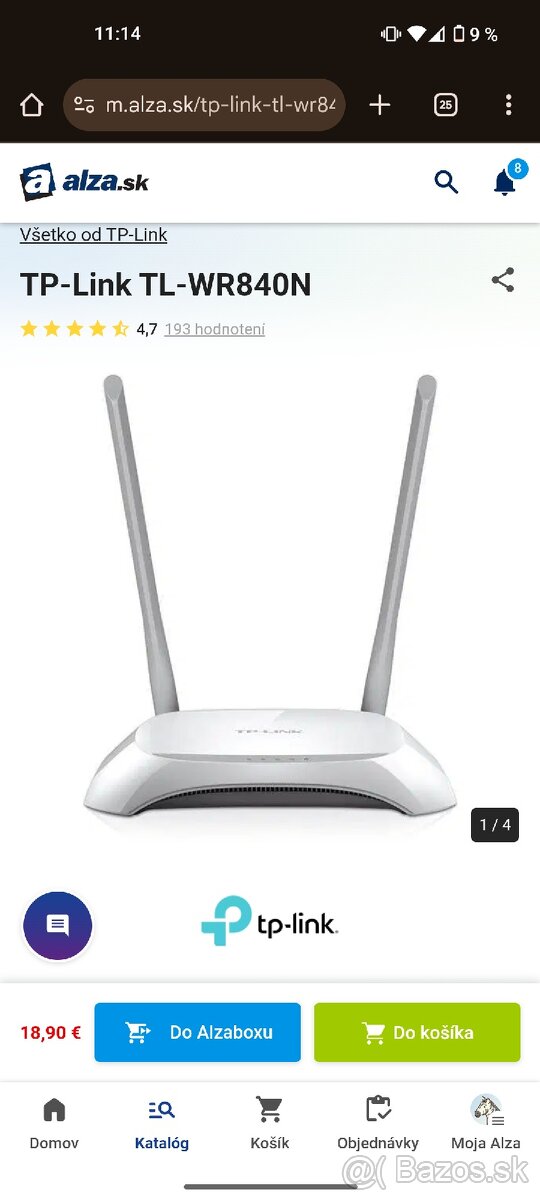 Wifi router TP-Link TL-WR840N (nový) - 4