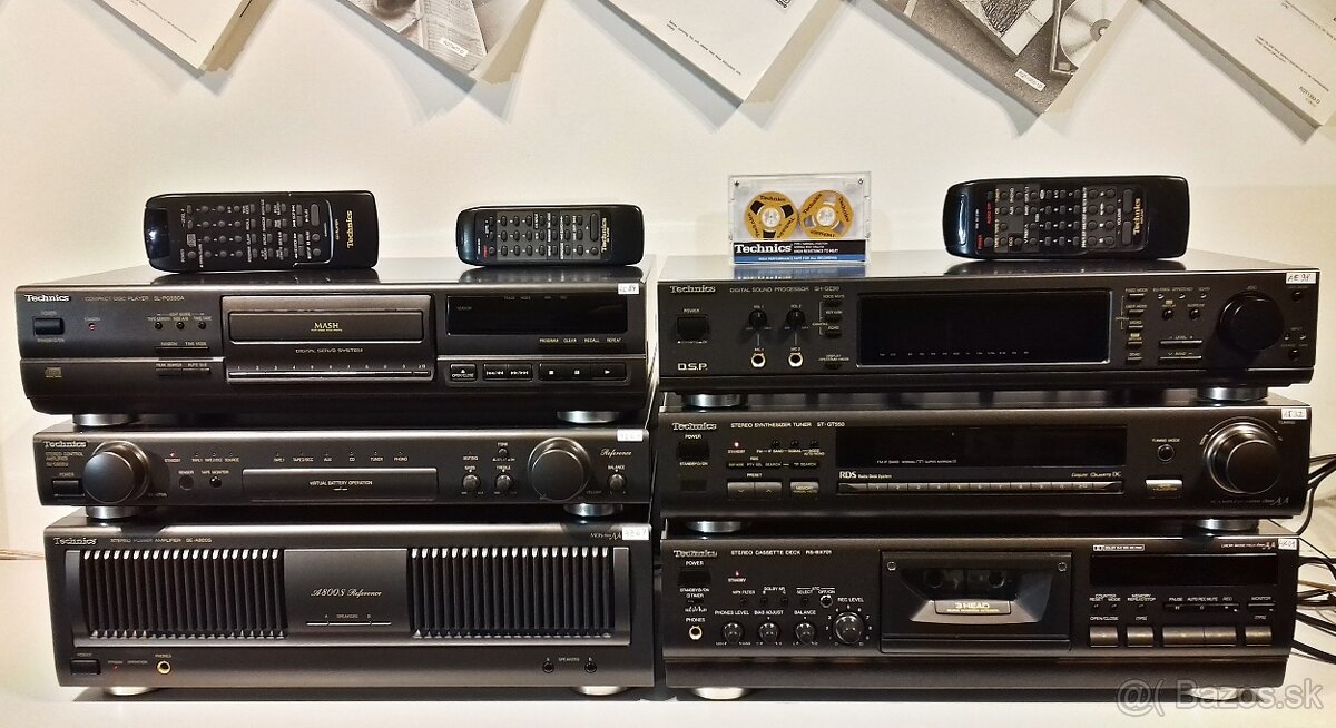 Zostava TECHNICS X01 equaliz,tuner,deck,CD,predzos,zosilnov - 4