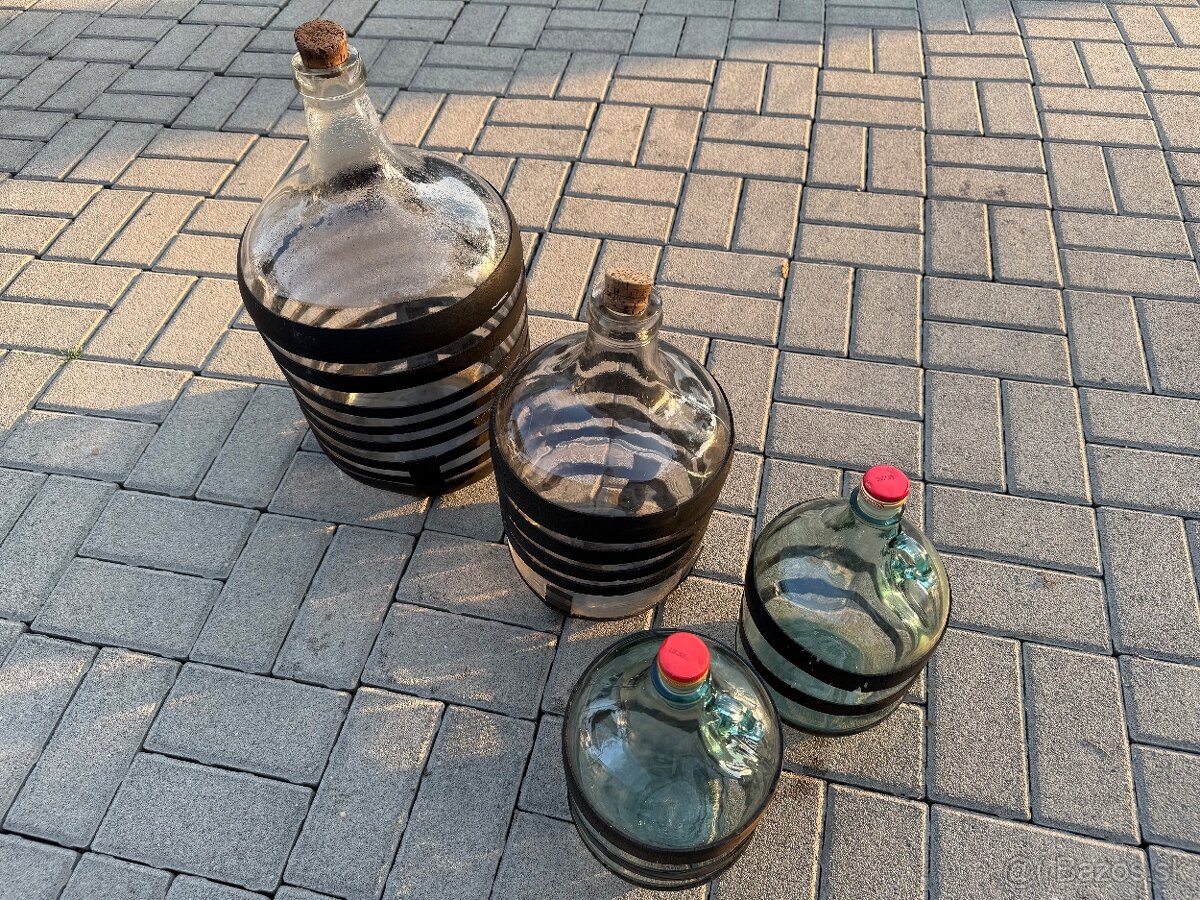 Predám sklenené demižóny - 4