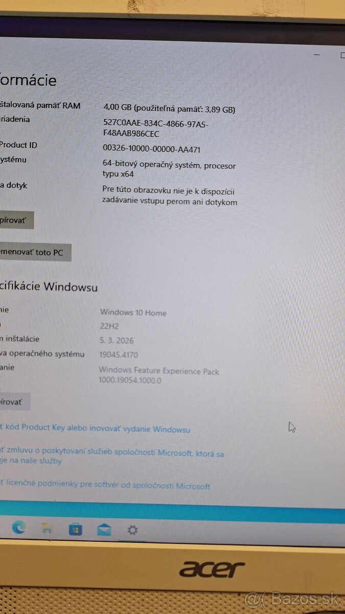 Acer Aspire ZC-606 All in one - 4