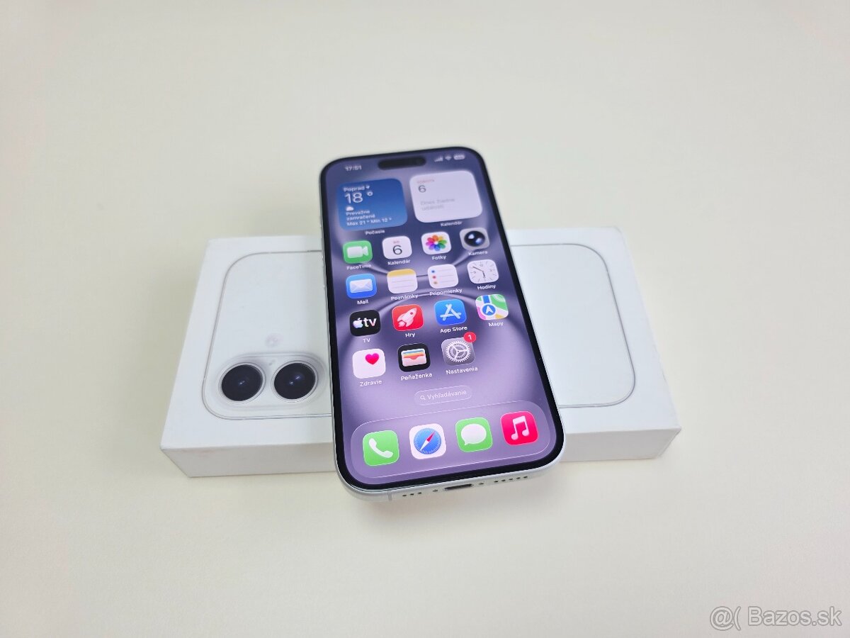 Apple iPHONE 16 WHITE 128GB,BATERKA 90% - 4