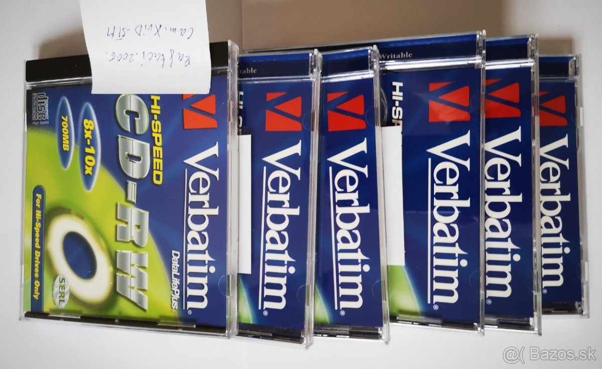 Prepisovateľné záznamové média CD-RW. - 4