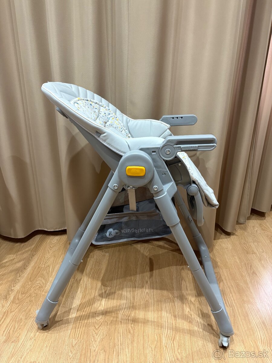 KINDERKRAFT SELECT Jedálenská stolička,Lastree Grey, Premium - 4