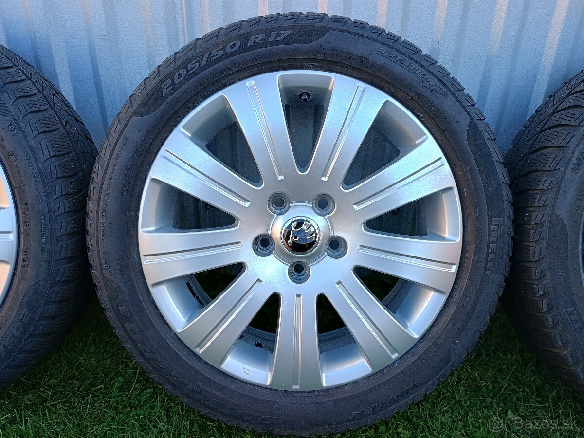 Zimná sada kolies originál Škoda Superb 2, 5x112 R17 - 4